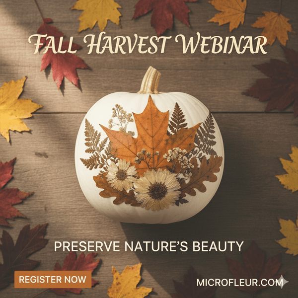Live Craft Workshop - Pressed Flower Pumpkins - Microfleur