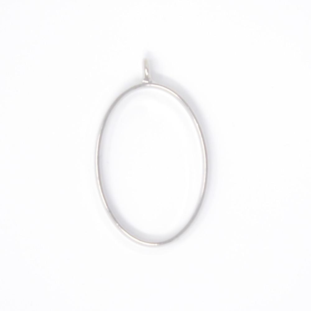Oval Open Back Bezel Pendant - Microfleur