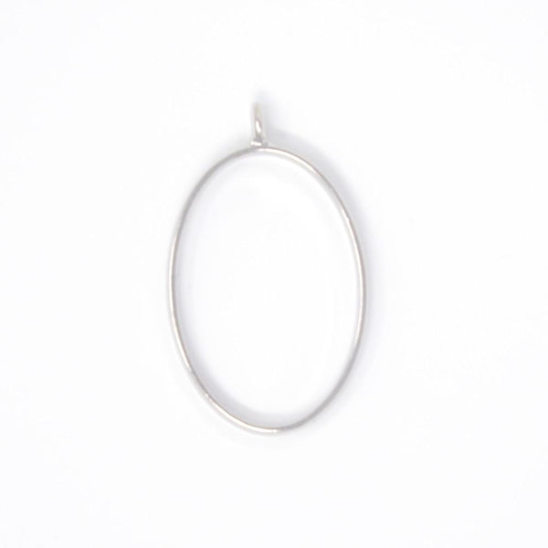 Oval Open Back Bezel Pendant - Microfleur