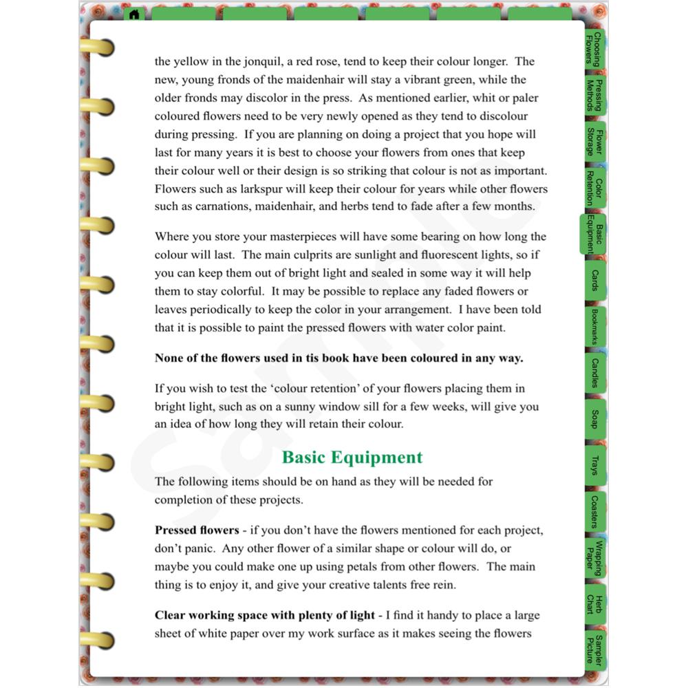 Pressed Flower Projects: Using the Microfleur Ebook - Microfleur