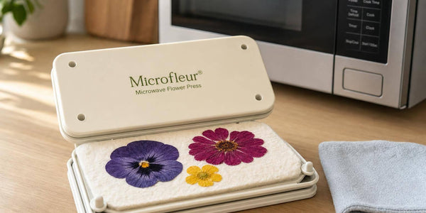 Microwave Flower Press Tests: Moisture and Color