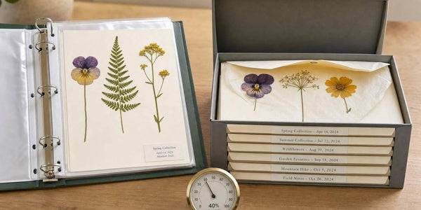 Pressed Flower Storage Box vs Binder