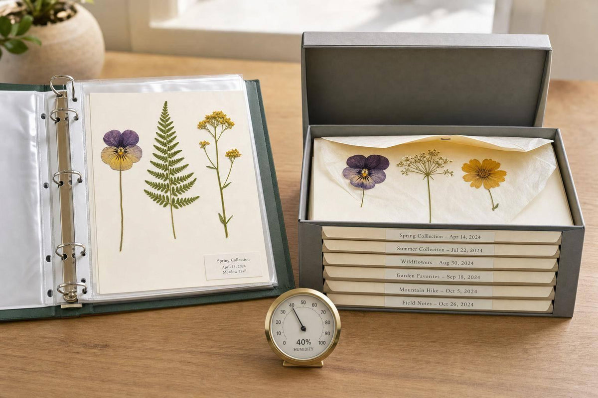 Pressed Flower Storage Box vs Binder