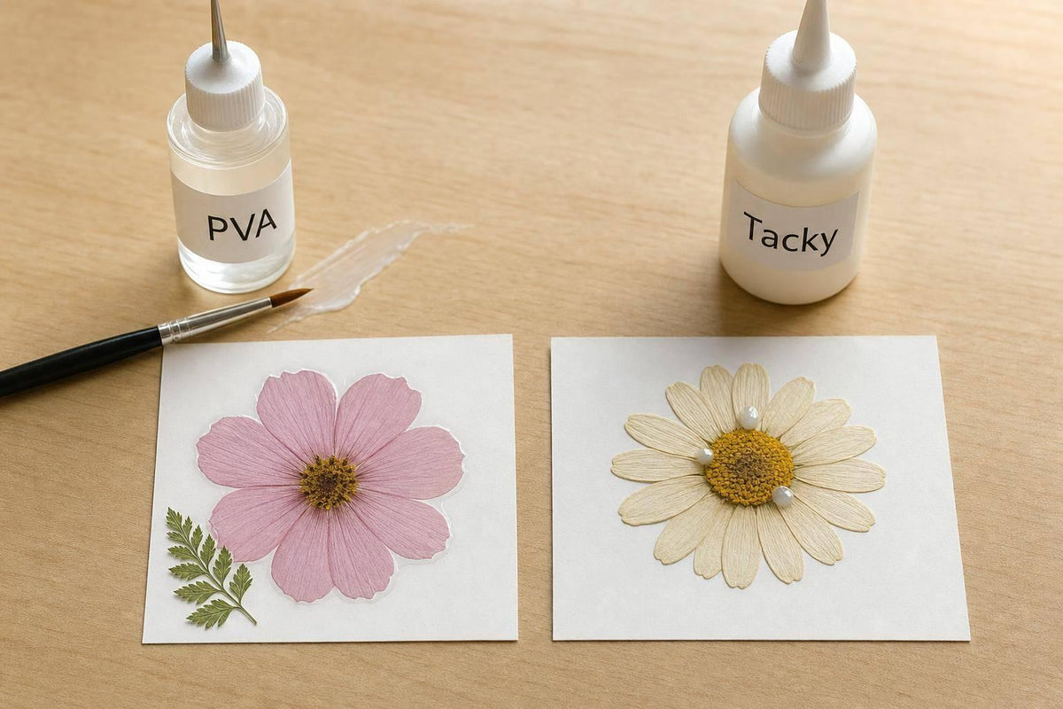 PVA Glue vs Tacky Glue for Pressed Flowers