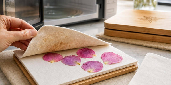 Microwave Flower Pressing Guide: Brown Petal Fixes