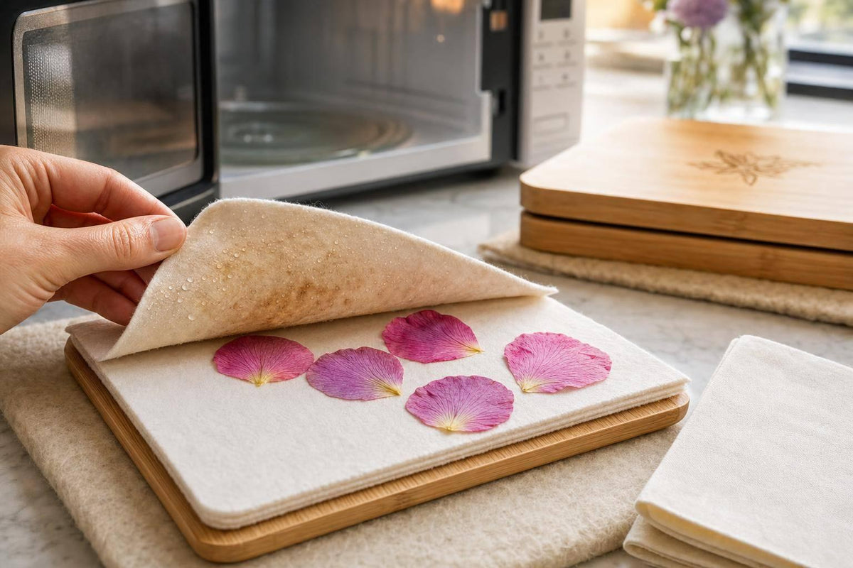 Microwave Flower Pressing Guide: Brown Petal Fixes