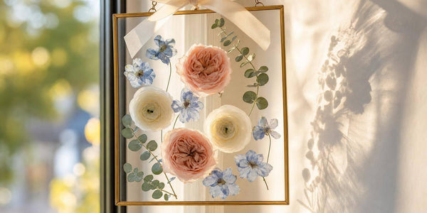 Wedding Bouquet Suncatchers With Pressed Flowers