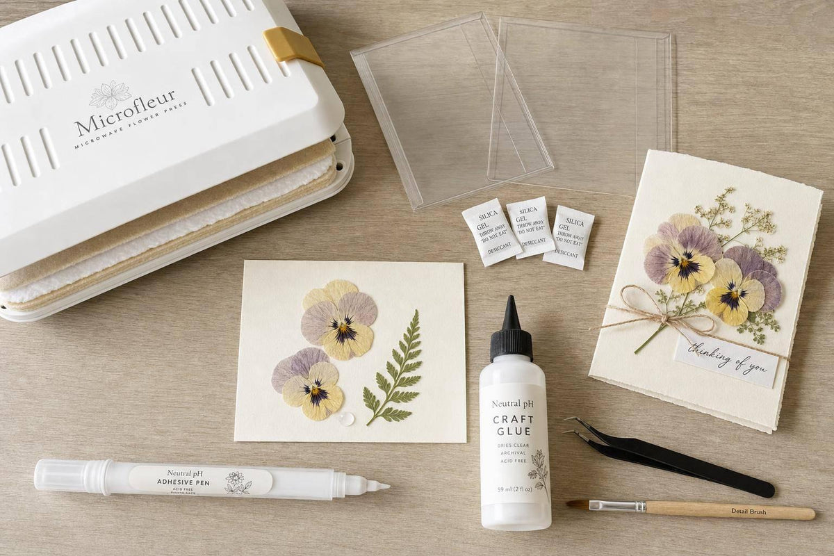 Pressed Flower Card Supplies: Starter List
