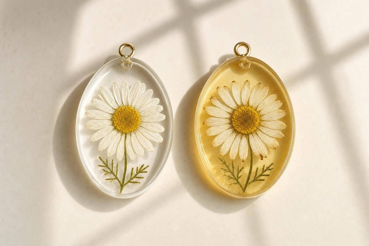 Why Resin Charms Turn Yellow With Flowers