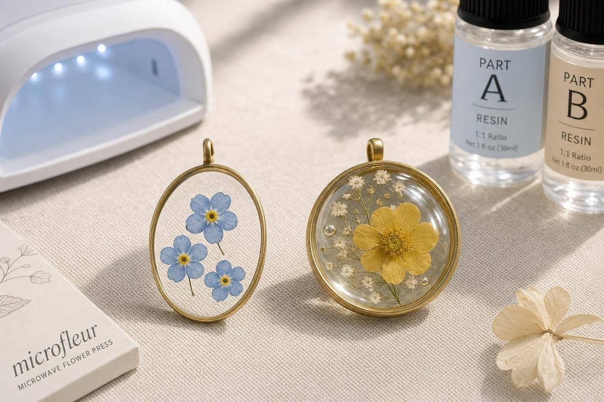 UV Resin vs Epoxy for Flower Pendants