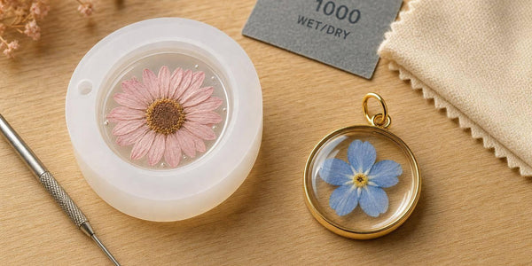 Pendant Molds vs Bezels for Flower Resin