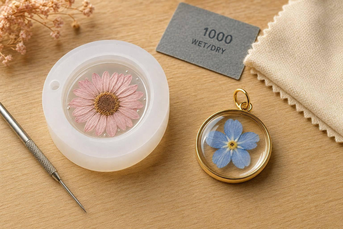 Pendant Molds vs Bezels for Flower Resin