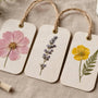 How to Make Pressed Flower Gift Tags
