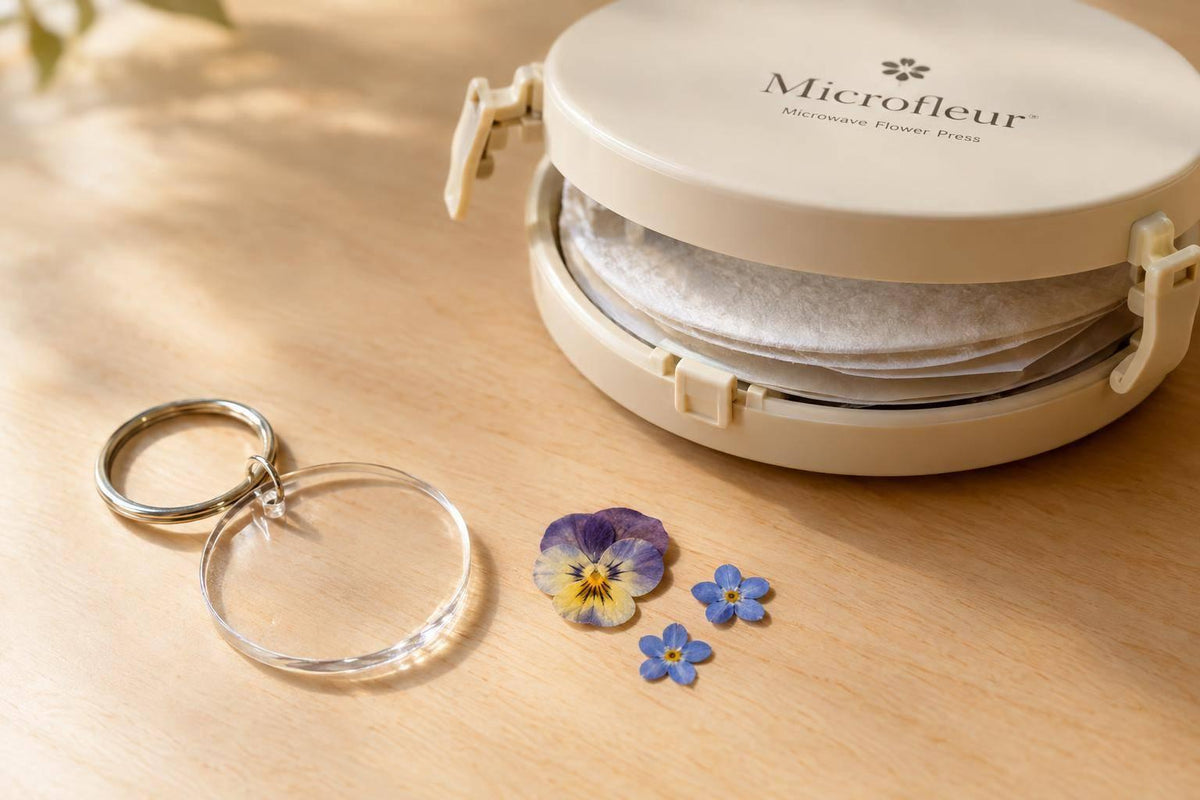 Microwave Press for Keychain Flowers