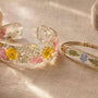 Resin vs Glass Pressed Flower Bracelets
