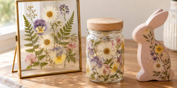 3 Pressed Flower Crafts for DIY Home Decor