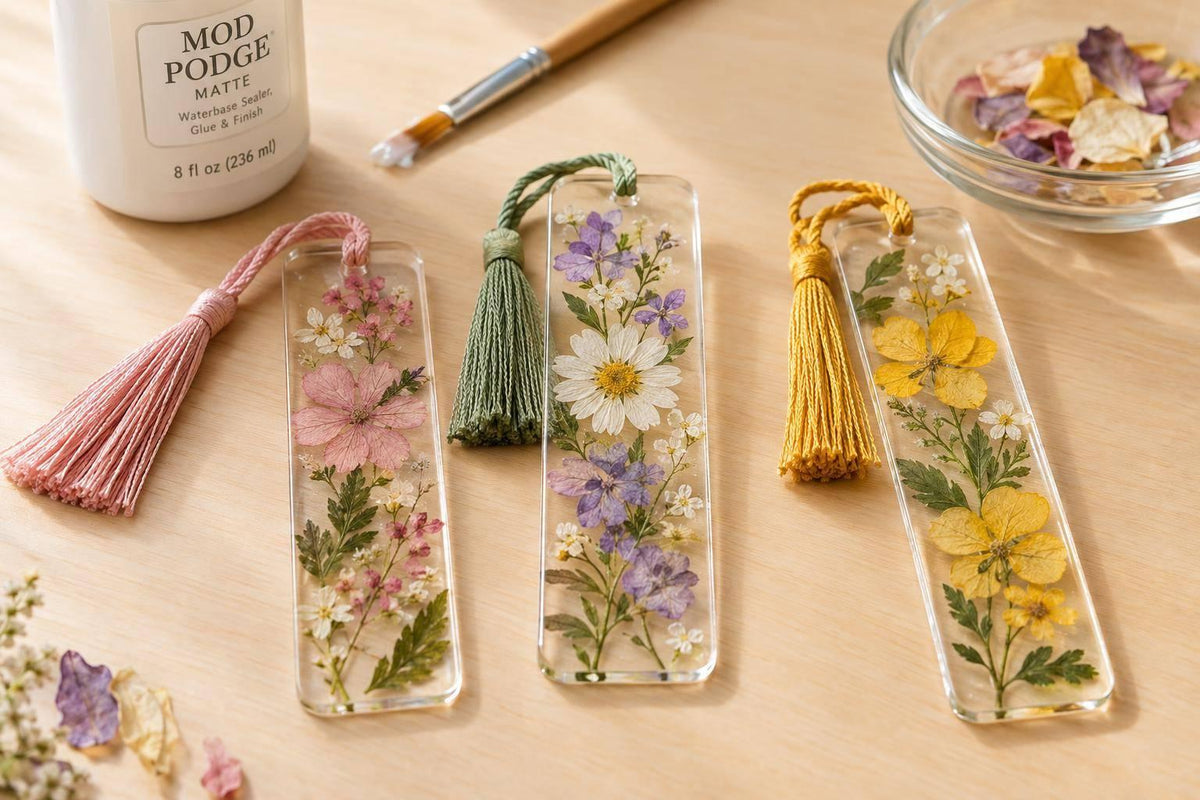 DIY Pressed Flower Bookmarks Make Great Gifts