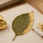Gilding Adds Metallic Foil to Pressed Leaves