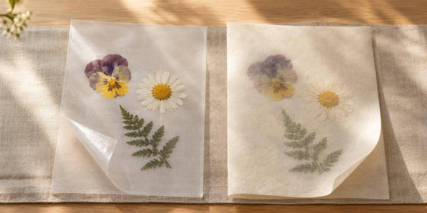 Glassine vs Parchment for Pressed Flowers