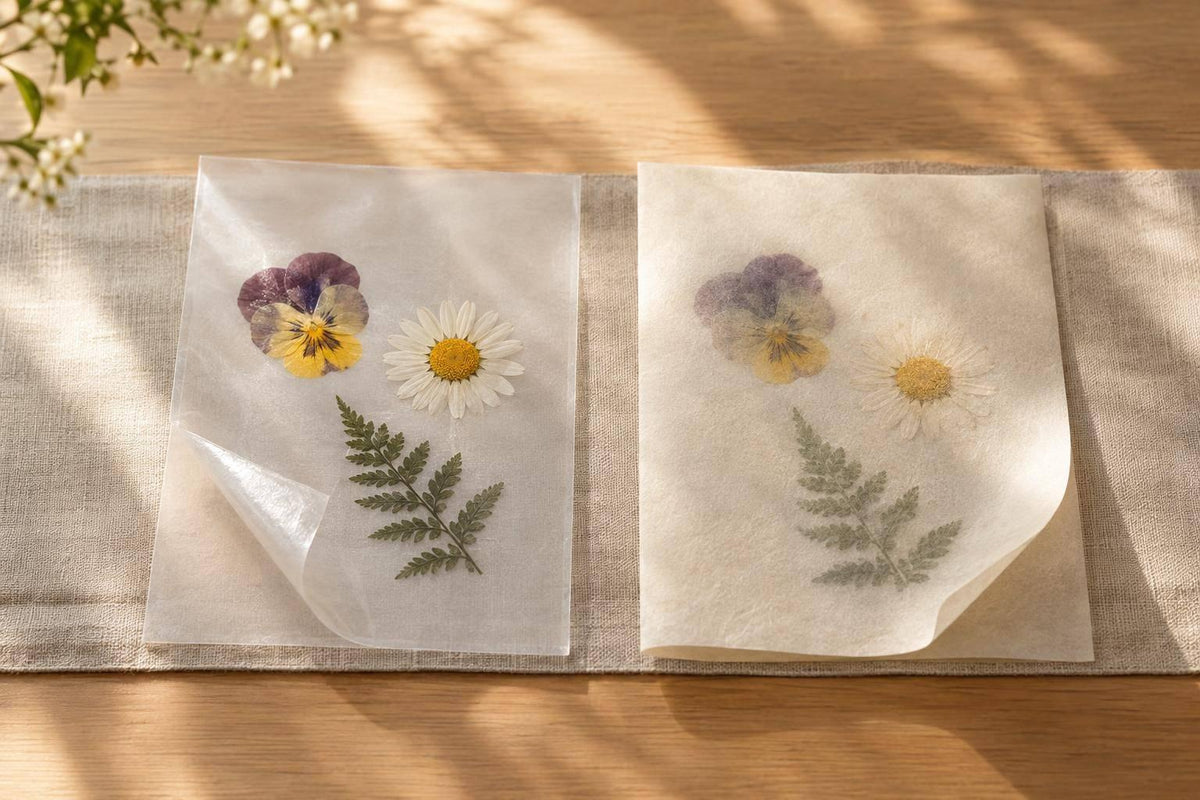Glassine vs Parchment for Pressed Flowers