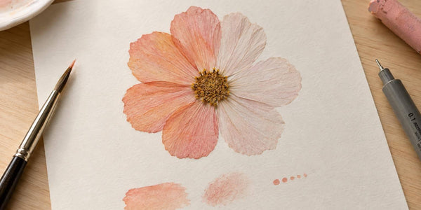 Pressed Flower Tinting Helps Color Last