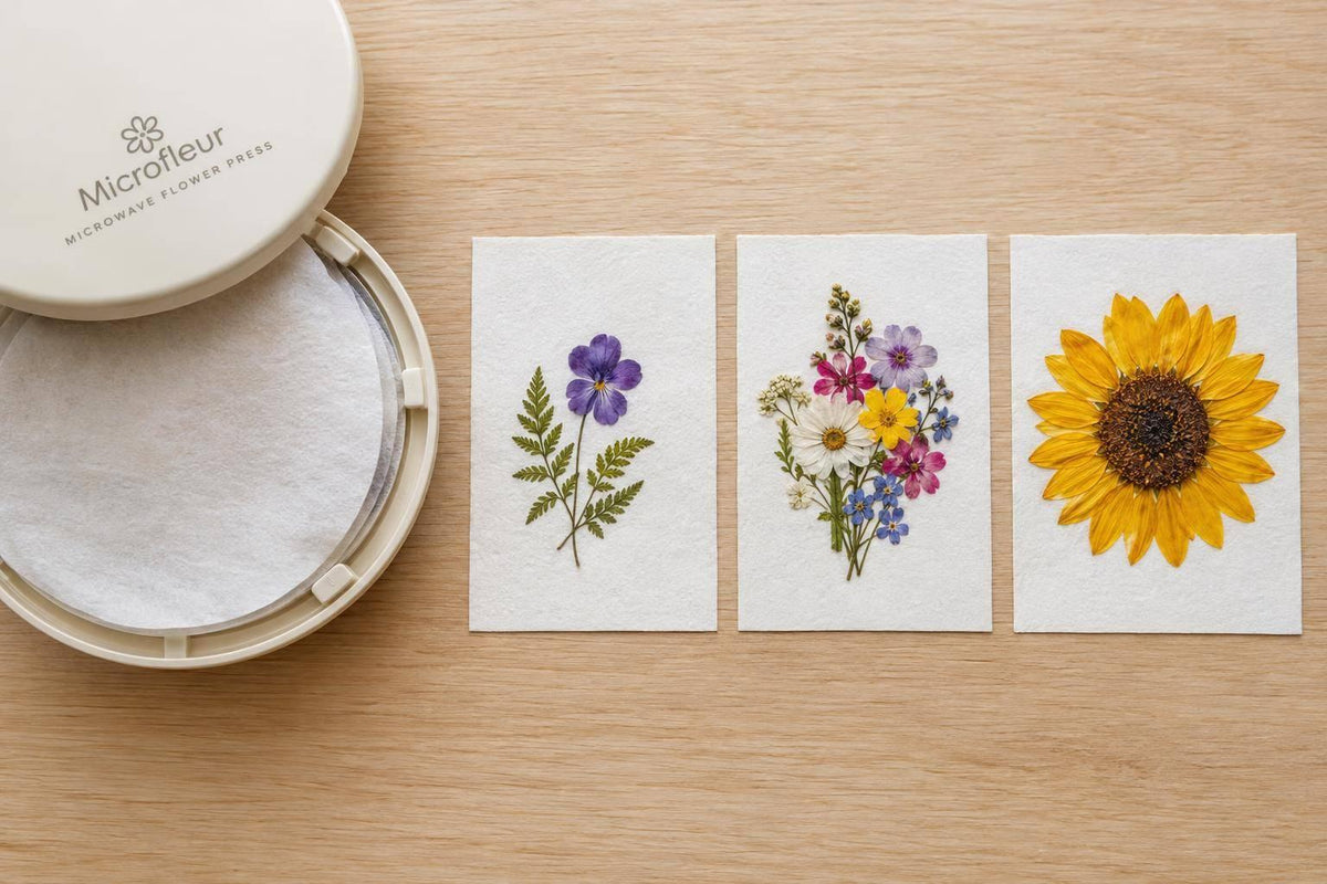 Microwave Flower Press: 3 Tests Show Results