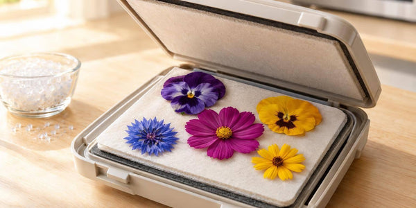 Microwave Flower Press Keeps Colors Bright