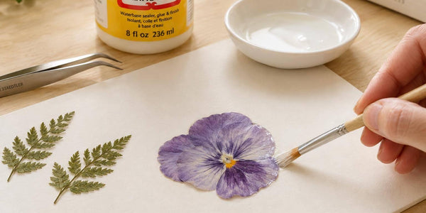 Pressed Flower Art: How to Glue Dried Flowers
