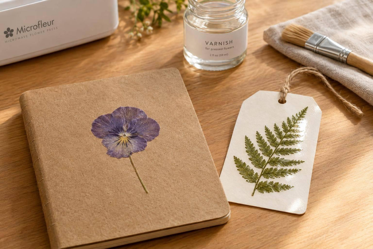 Varnish Protects Pressed Flowers: 2 Methods