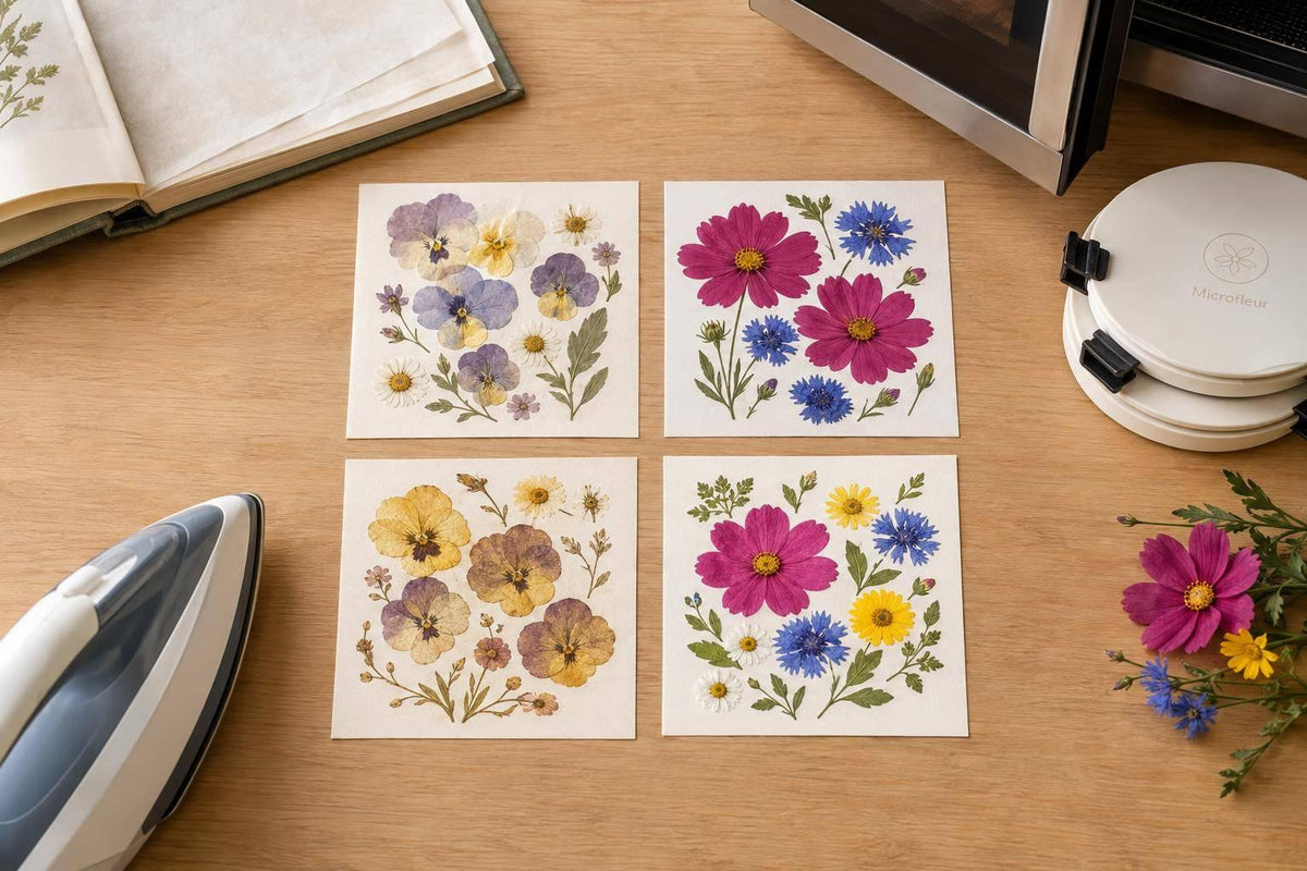Pressing Flowers: 4 Methods Compared