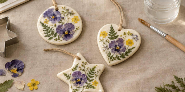 DIY Pressed Flower Ornaments Preserve Your Garden