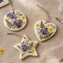 DIY Pressed Flower Ornaments Preserve Your Garden