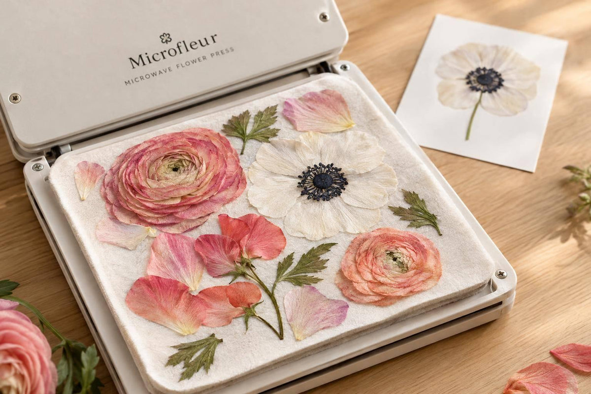 Pressed Flower Art With April Florist Blooms