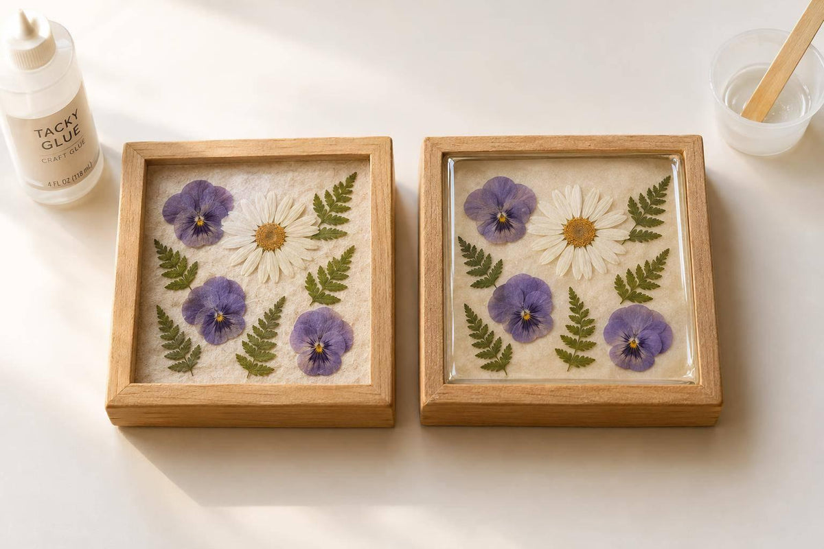 Pressed Flower Box: Resin or Glue