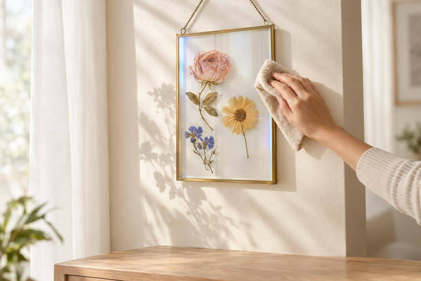 Pressed Flowers Fade in Floating Frames: Care Tips