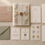 Pressed Flower Invitation Packs: Wedding Suite Checklist