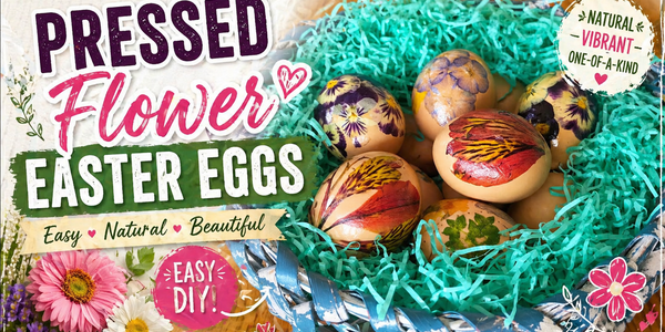 DIY Pressed Flower Easter Eggs - Microfleur