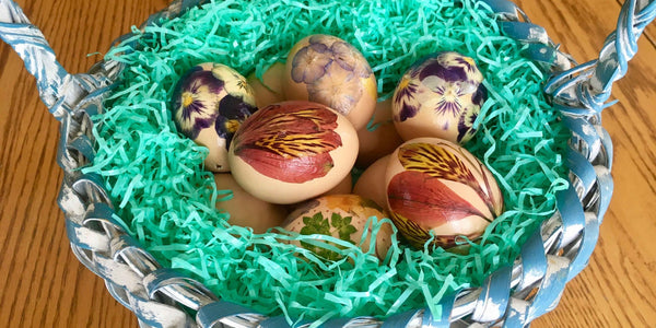 DIY Pressed Flower Easter Eggs - Microfleur