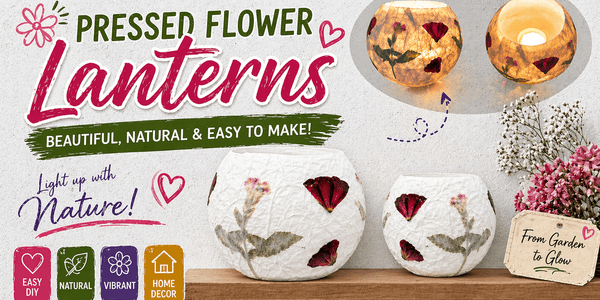 How to Make Pressed Flower Luminaries | Easy Nature-Inspired DIY - Microfleur