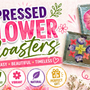 Pressed Flower Coasters | Easy DIY Glass Tile Craft - Microfleur