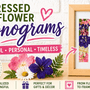 Pressed Flower Monogram DIY: Beautiful Floral Letter Art - Microfleur