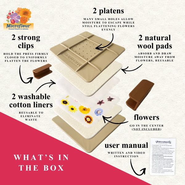 Microfleur Regular Flower Press Kit