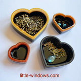 3 - in - 1 Heart Molds Set (super shiny silicone, make solid hearts, open hearts, and heart dishes in 4 sizes) - Microfleur