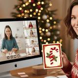 Craft Workshop - Pressed Flower Candy Cane Card - Microfleur