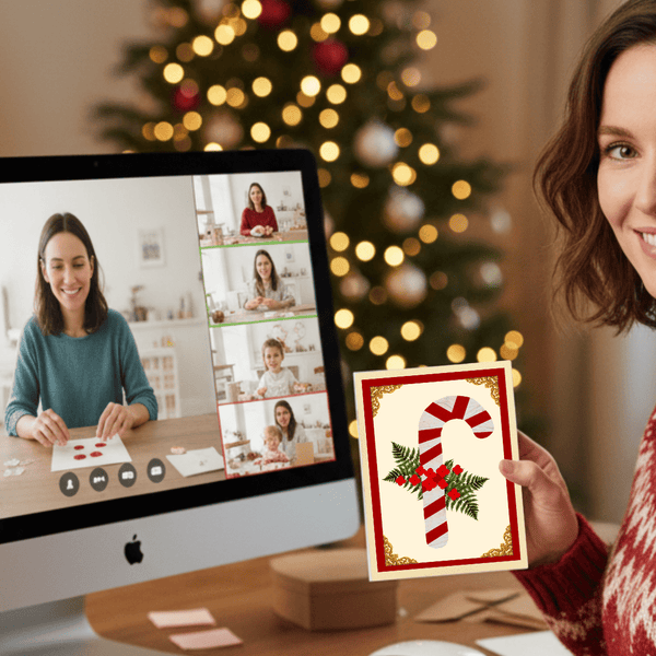 Craft Workshop - Pressed Flower Candy Cane Card - Microfleur