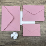 Dusty Rose Handmade Cotton Envelopes (Set of 10) - Microfleur