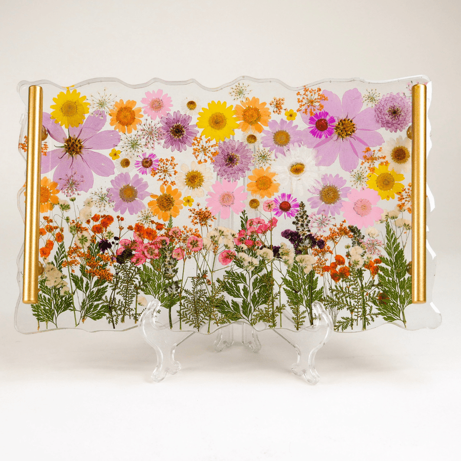 Floral Resin Serving Tray Kit - Microfleur
