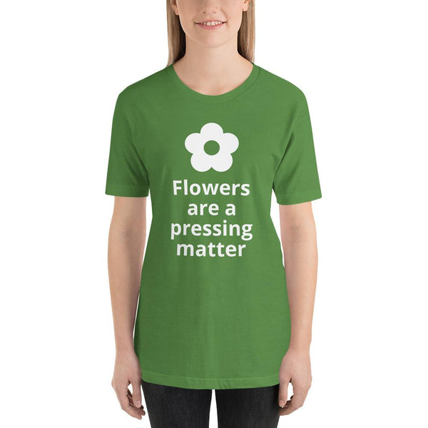 Flowers are a Pressing Matter T-Shirt - Microfleur