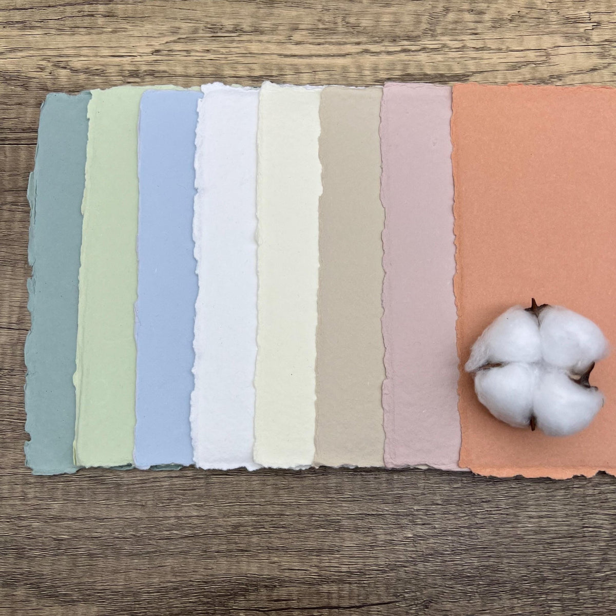 Handmade Cotton Paper Sampler - Assorted Colors - Microfleur