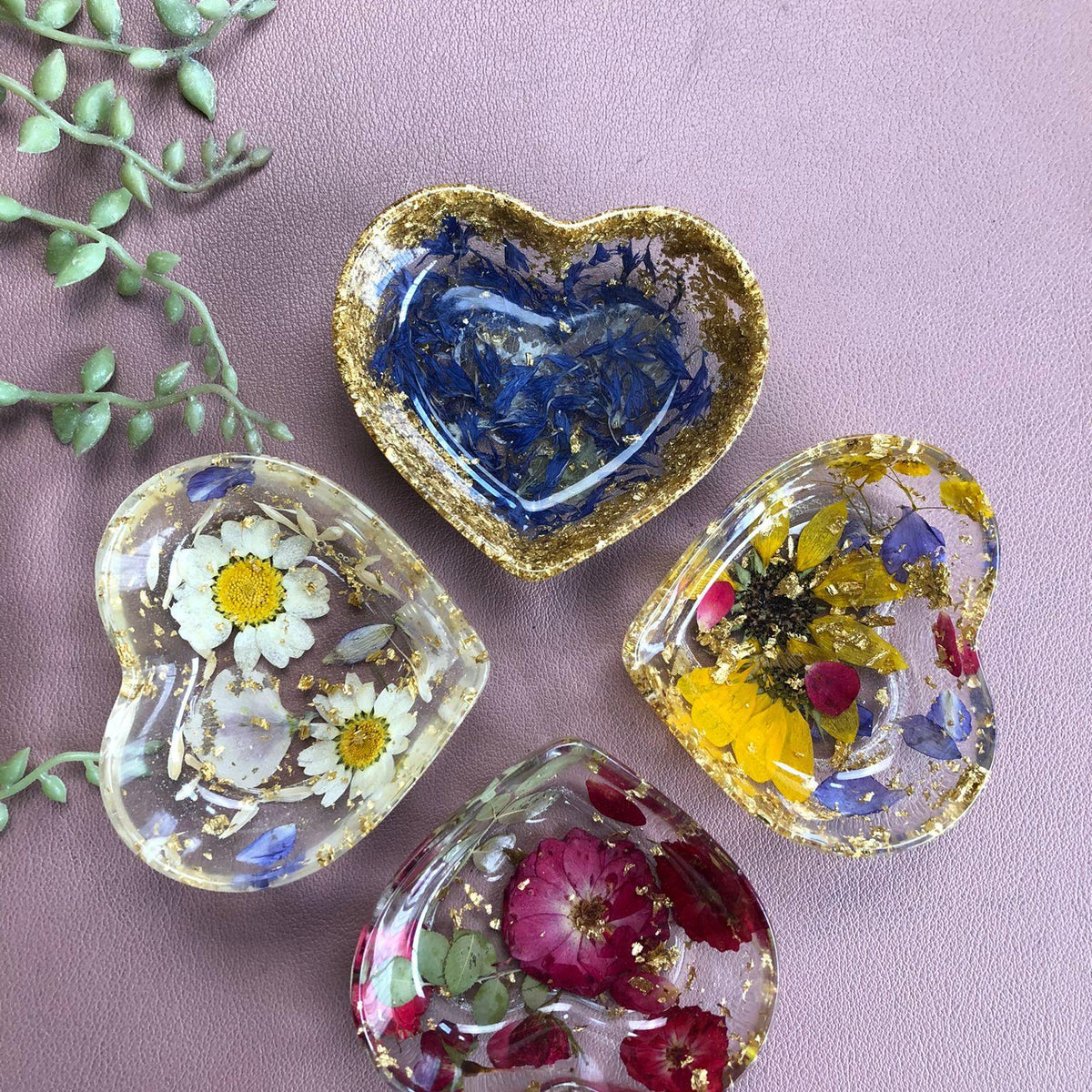 Heart-Shaped Resin Trinket Dish Kit - Microfleur